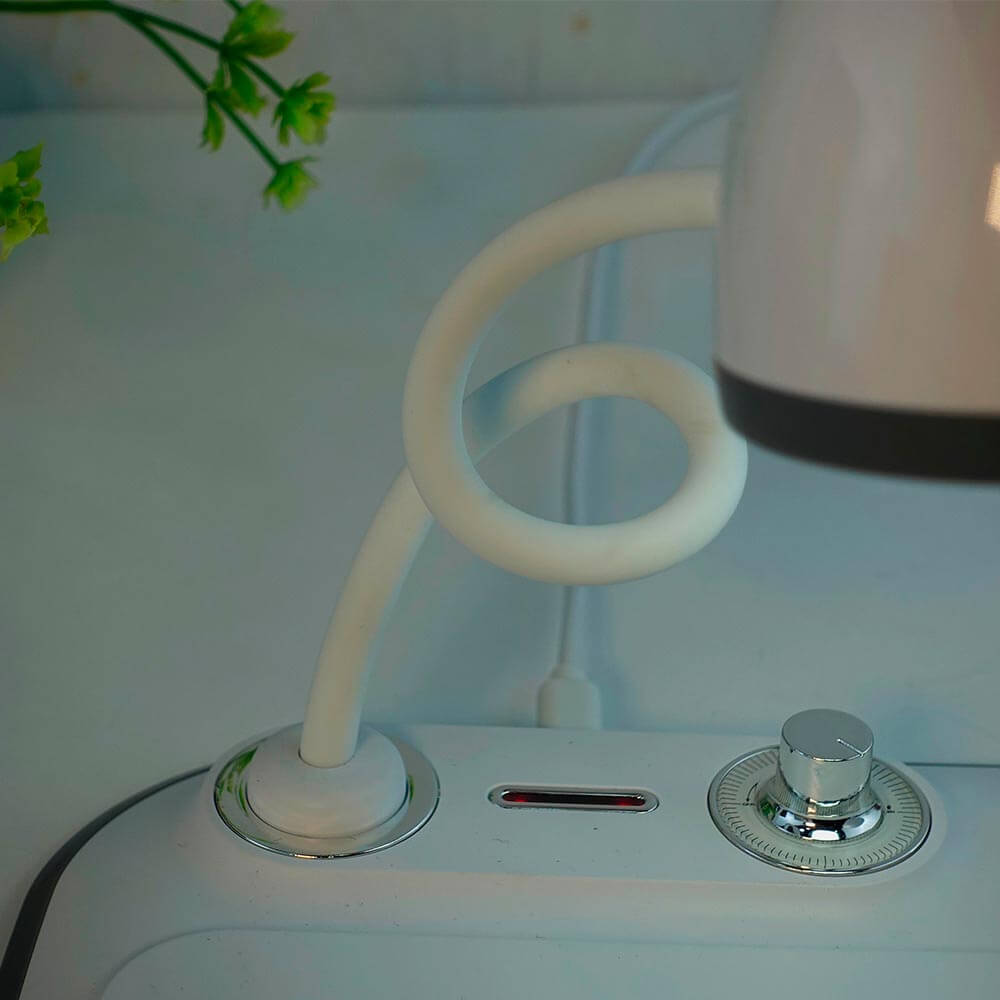 3-in-1 Wireless Charging Station with Adjustable Lamp & Alarm Clock