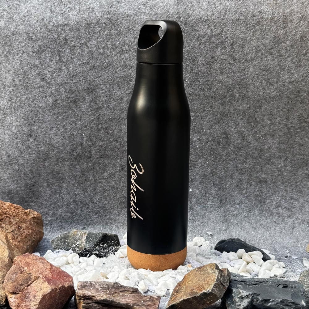 Travel Bottle With Carry Handle & Cork Base