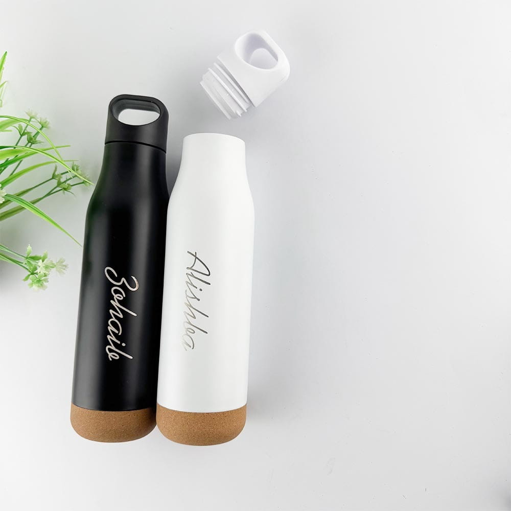 Travel Bottle With Carry Handle & Cork Base