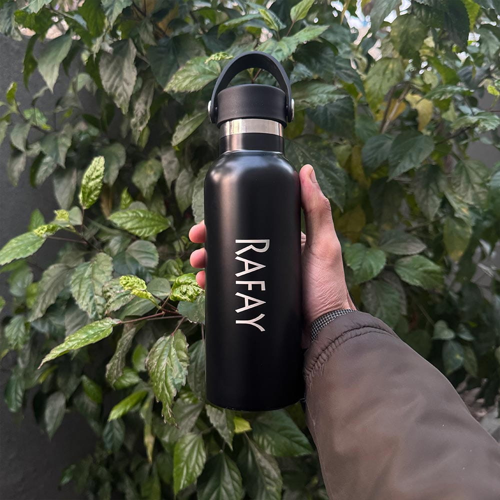 Premium Insulated Water Bottle with Handle Personalized