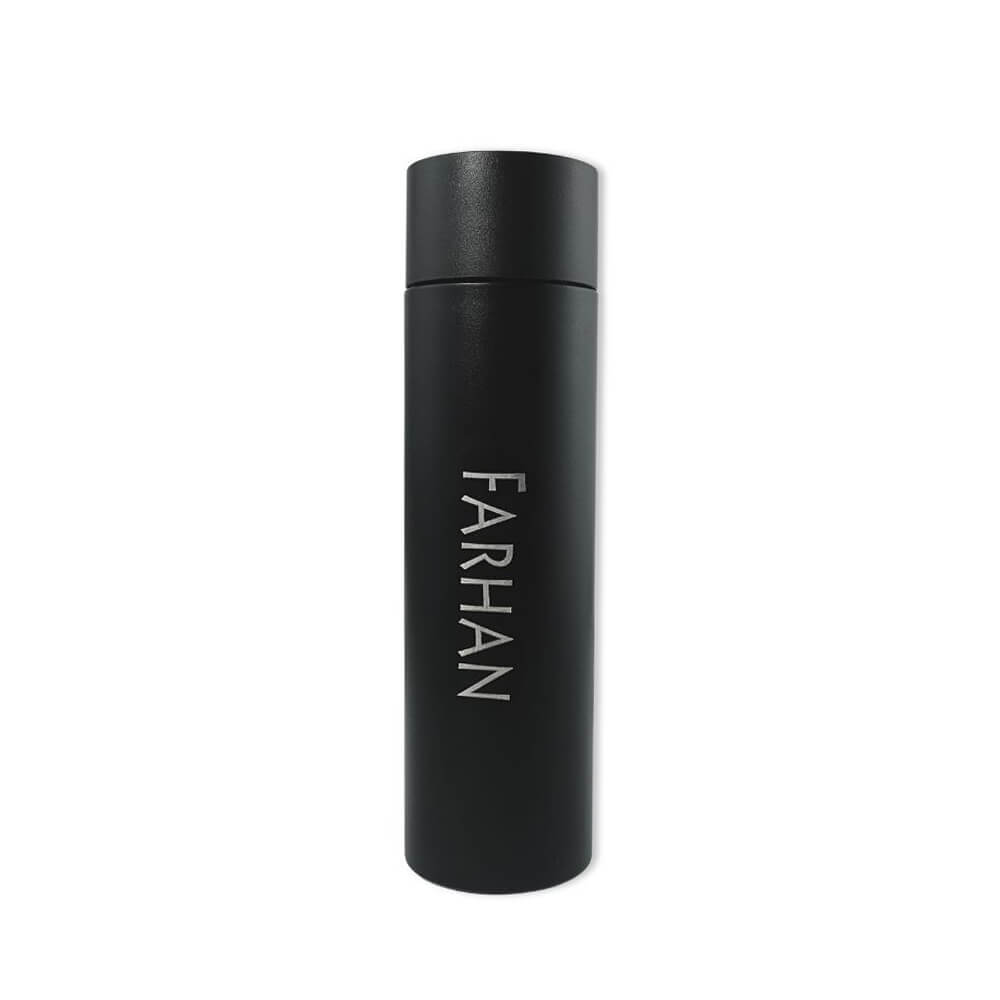 Push Lid Stainless Steel Hot & Cold Bottle Name Engraved