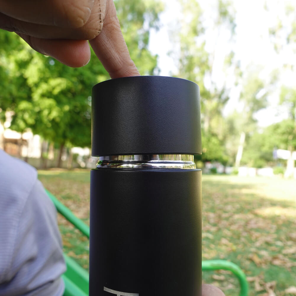Push Lid Stainless Steel Hot & Cold Bottle Name Engraved