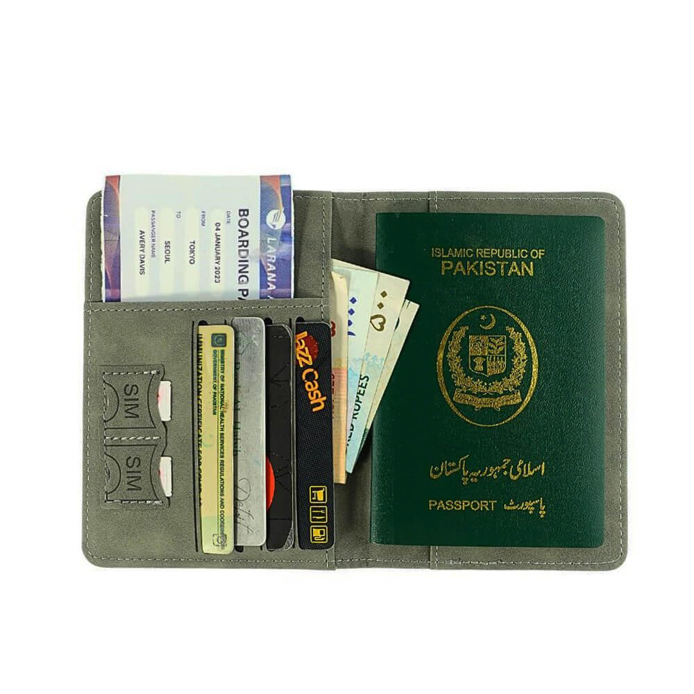 Executive Passport Holder RFID Travel Wallet