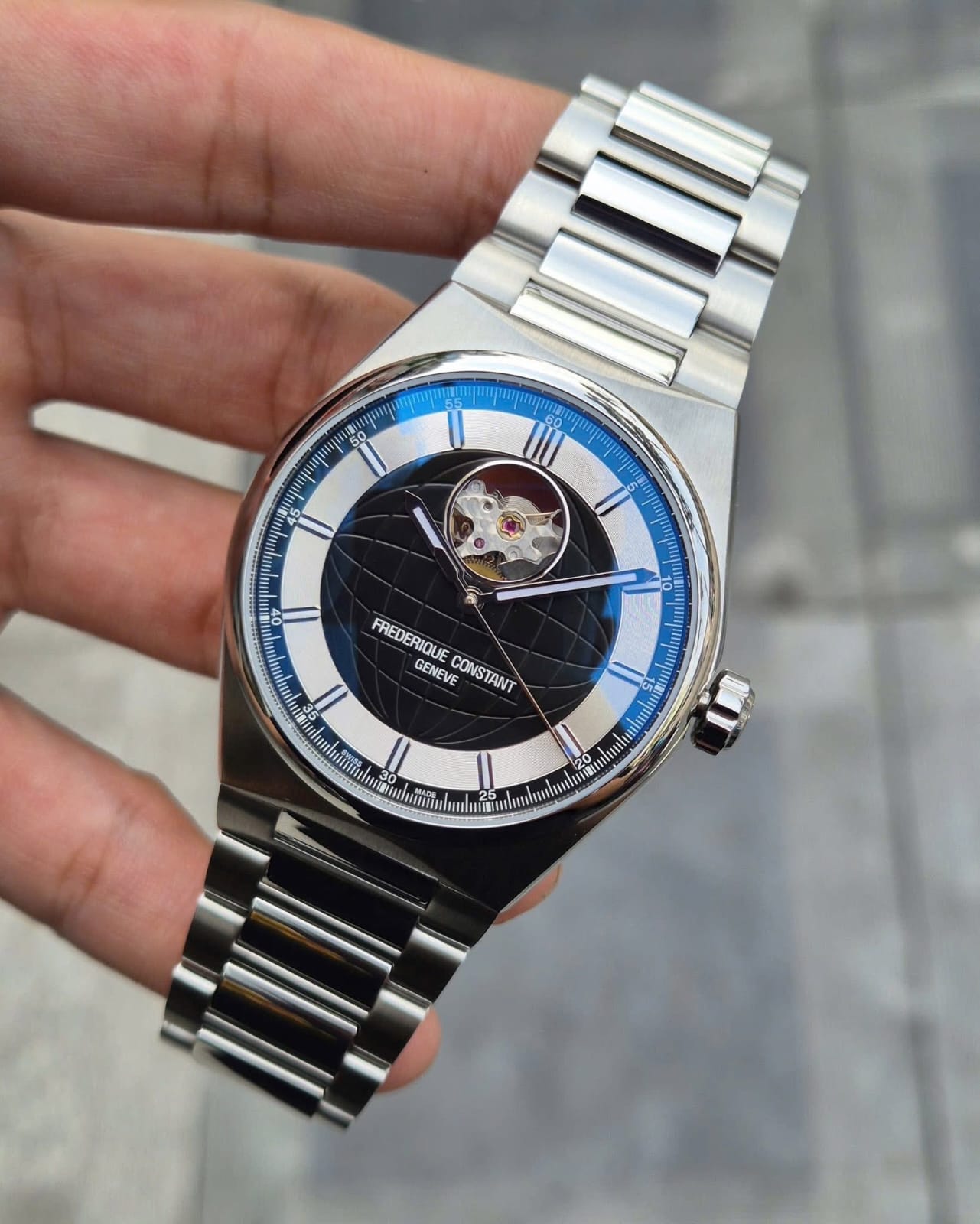 Prestige Open-Heart Automatic Watch – Dual Strap Edition