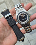 Prestige Open-Heart Automatic Watch – Dual Strap Edition